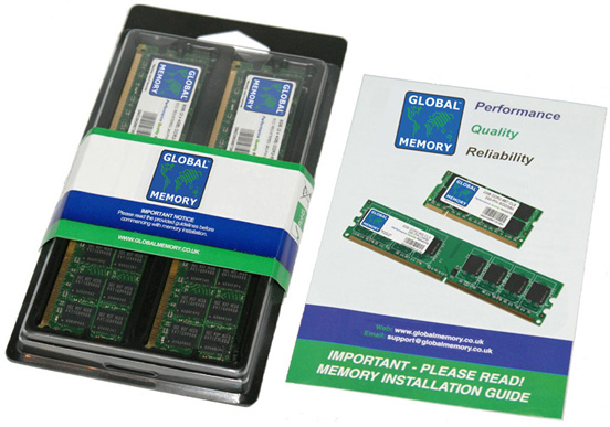 4GB (2 x 2GB) DDR2 400MHz PC2-3200 240-PIN ECC REGISTERED DIMM (RDIMM) MEMORY RAM KIT FOR COMPAQ SERVERS/WORKSTATIONS (4 RANK KIT CHIPKILL)
